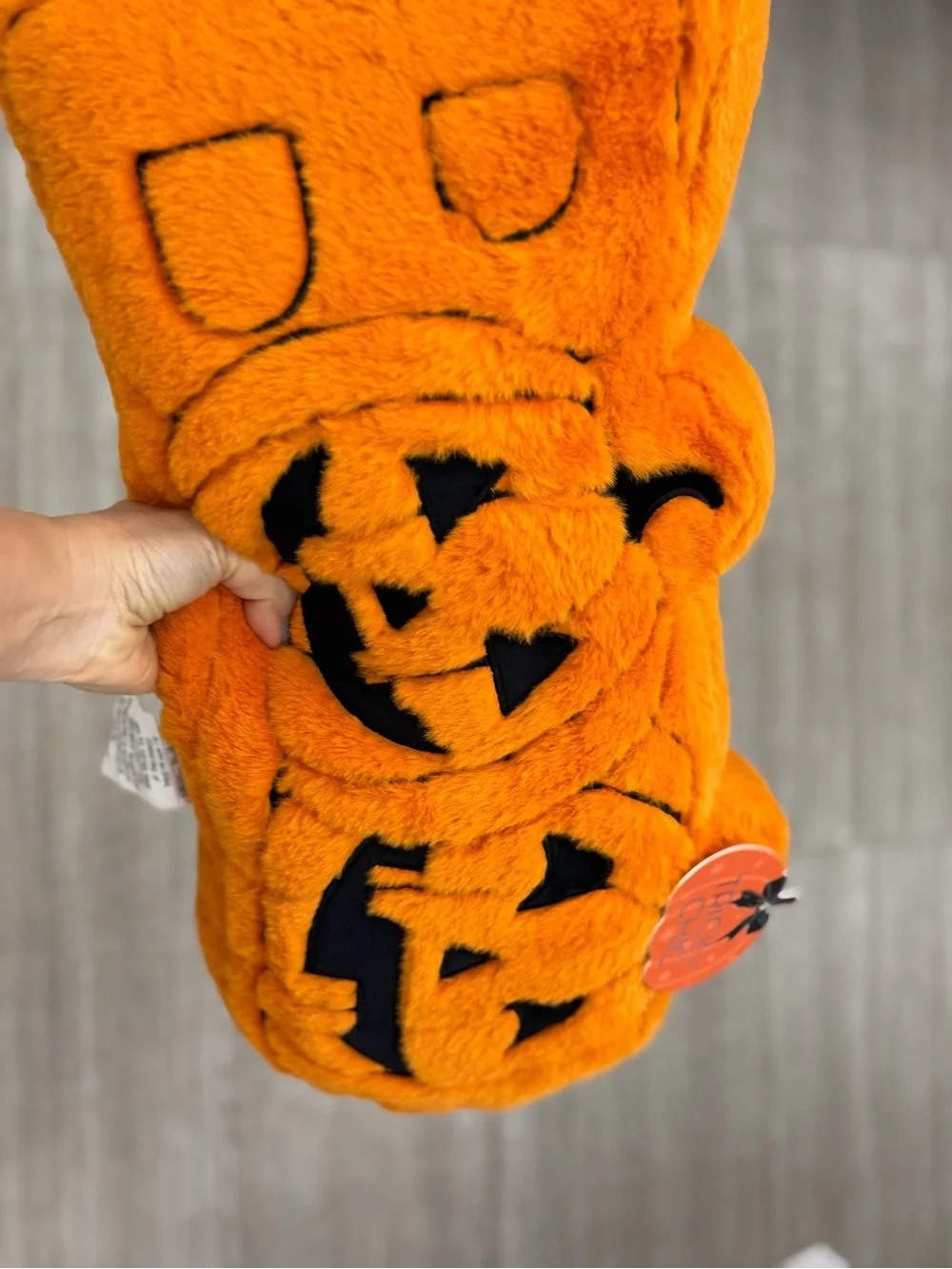 Pumpkin Jack-O'-Lantern pillow  - Orange